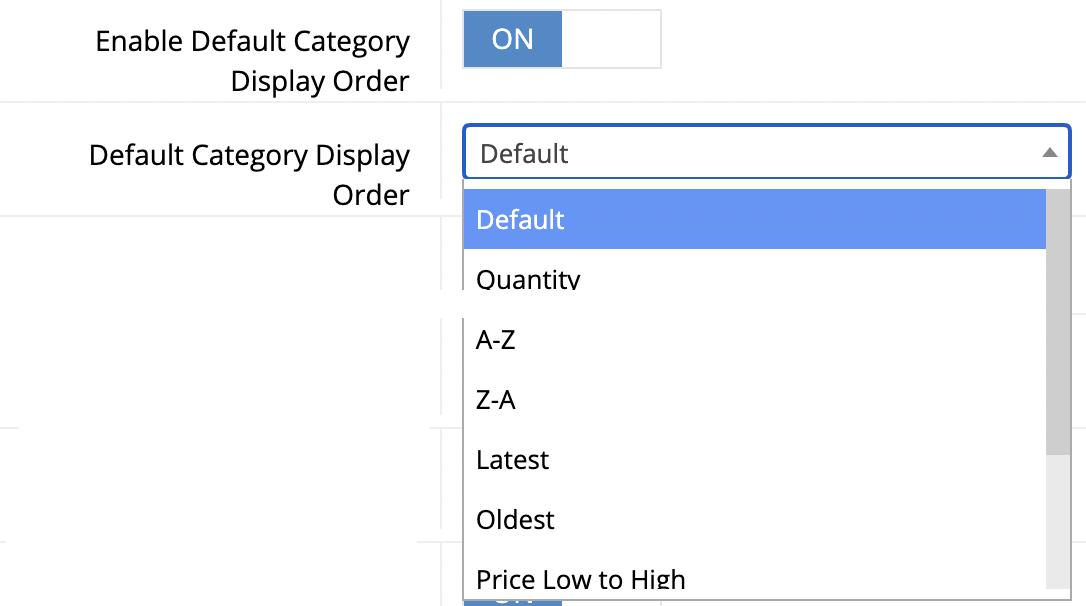 How to Enable Default Category Display Order - commercebuild