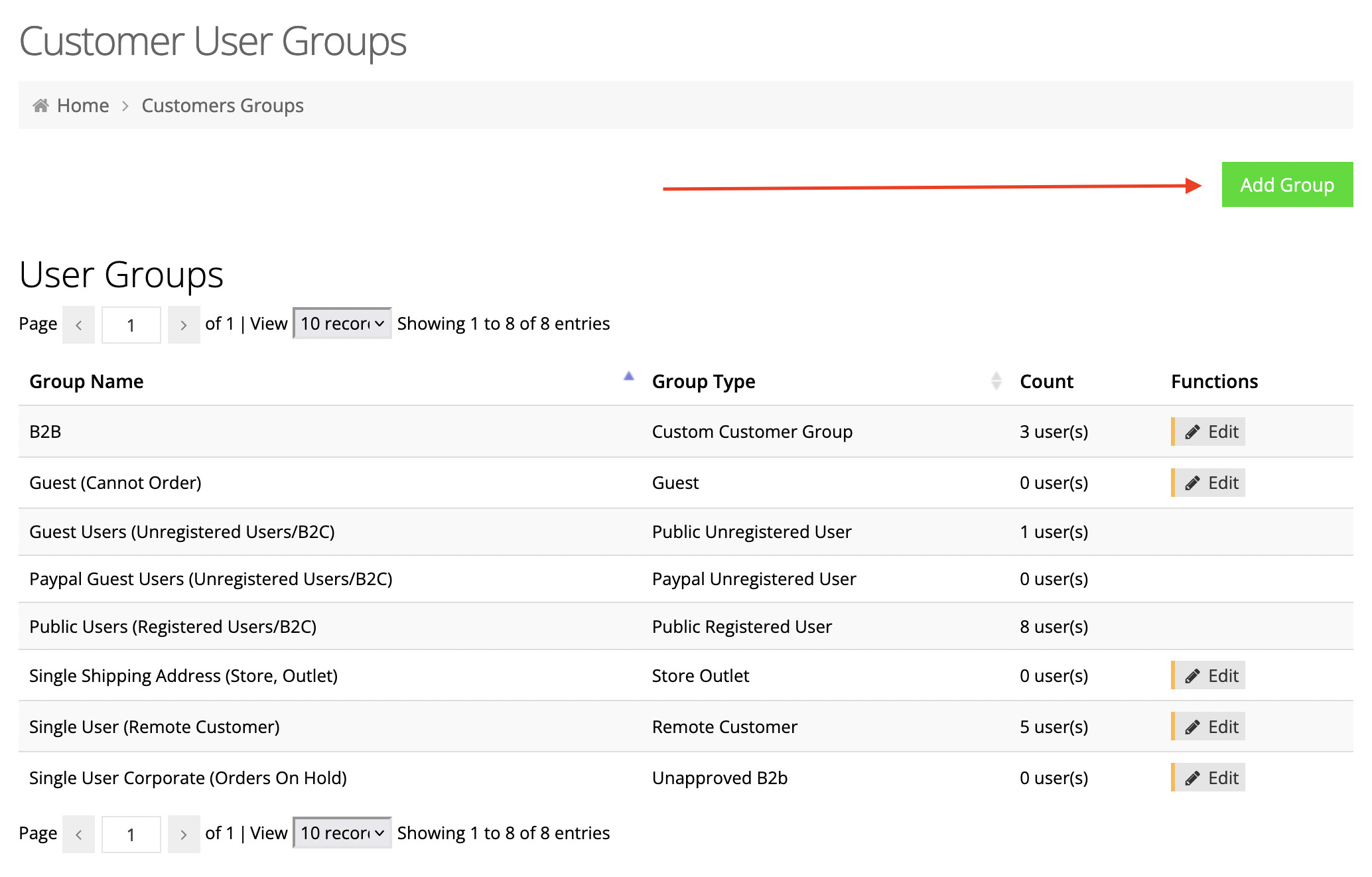 Create B2B User Groups - Commercebuild Success Portal